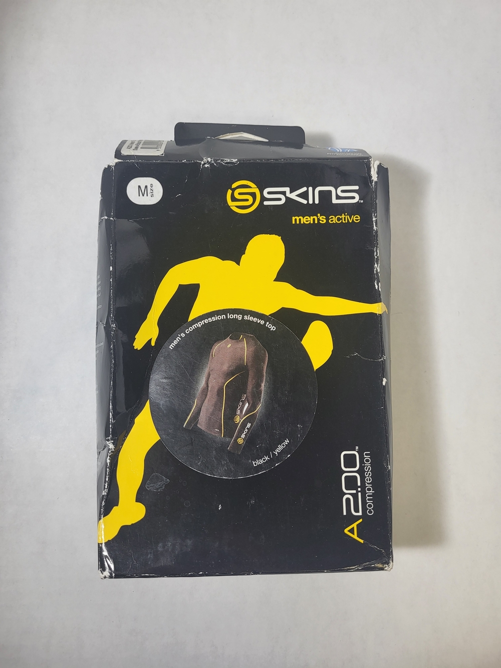 Skin Men’s Active A200 Compression Top - Black, Size M